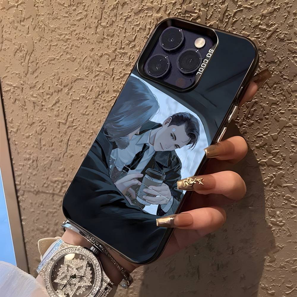 Game C-Connor  B-Become Human For iPhone 17,16,15,14,13,12,11,Mini,Pro,E,SE4,XS,MAX Black Shockproof Candy Matte Cover