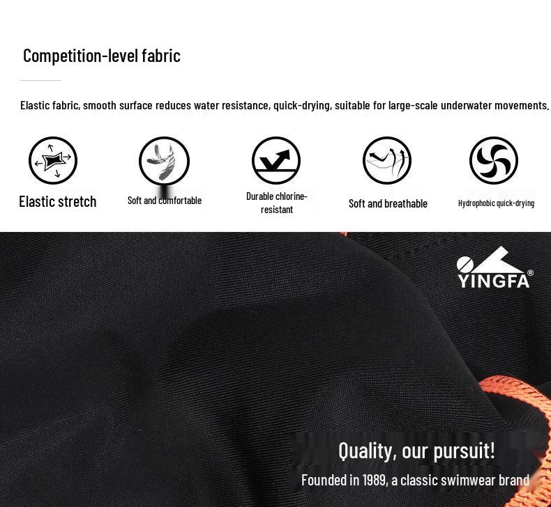 Yingfa Men's Five-Point Professional Training Competition Swimsuit