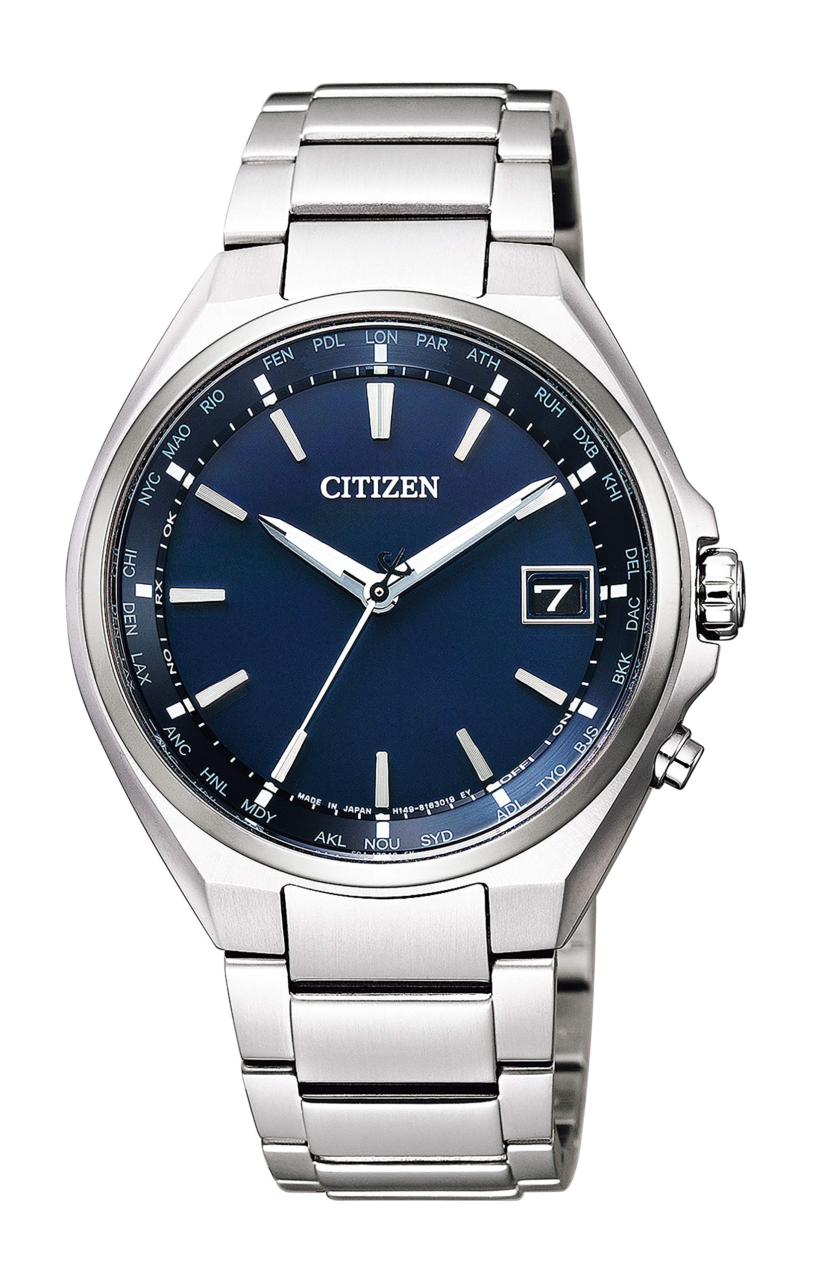 

[Citizen] Atessa Eco-Drive Eco-Drive Радіогодинник World Time Direct Flight CB1120-50L чоловічий срібний
