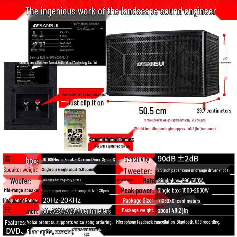 SANSUI PK09 Home KTV Karaoke System