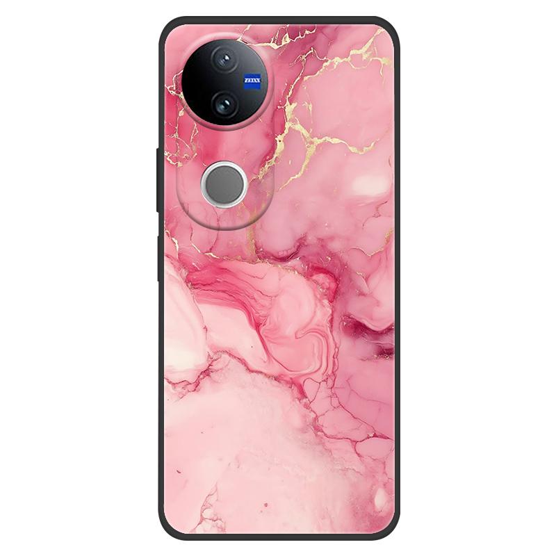 Marble Case For Vivo V50 5G Case Lovely Painted Silicone Back Cases Cover For Vivo V2427 V 50 Coque Anti Drop Protective Fundas