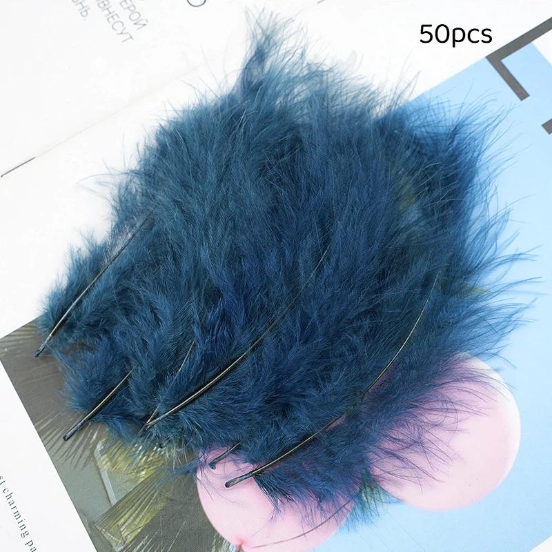 50Pcs Premium Soft Turkey Marabou Feathers Fluffy Craft Feathers for Kids Art Project Birthday Party Decor