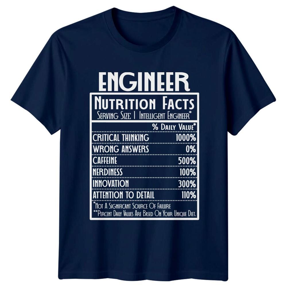 Engineer Nutrition Facts Funny Job TShirt