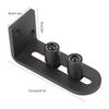 Carbon Steel Adjustable Sliding Floor Guide for Barn Door (Double Roller Bearing #2)