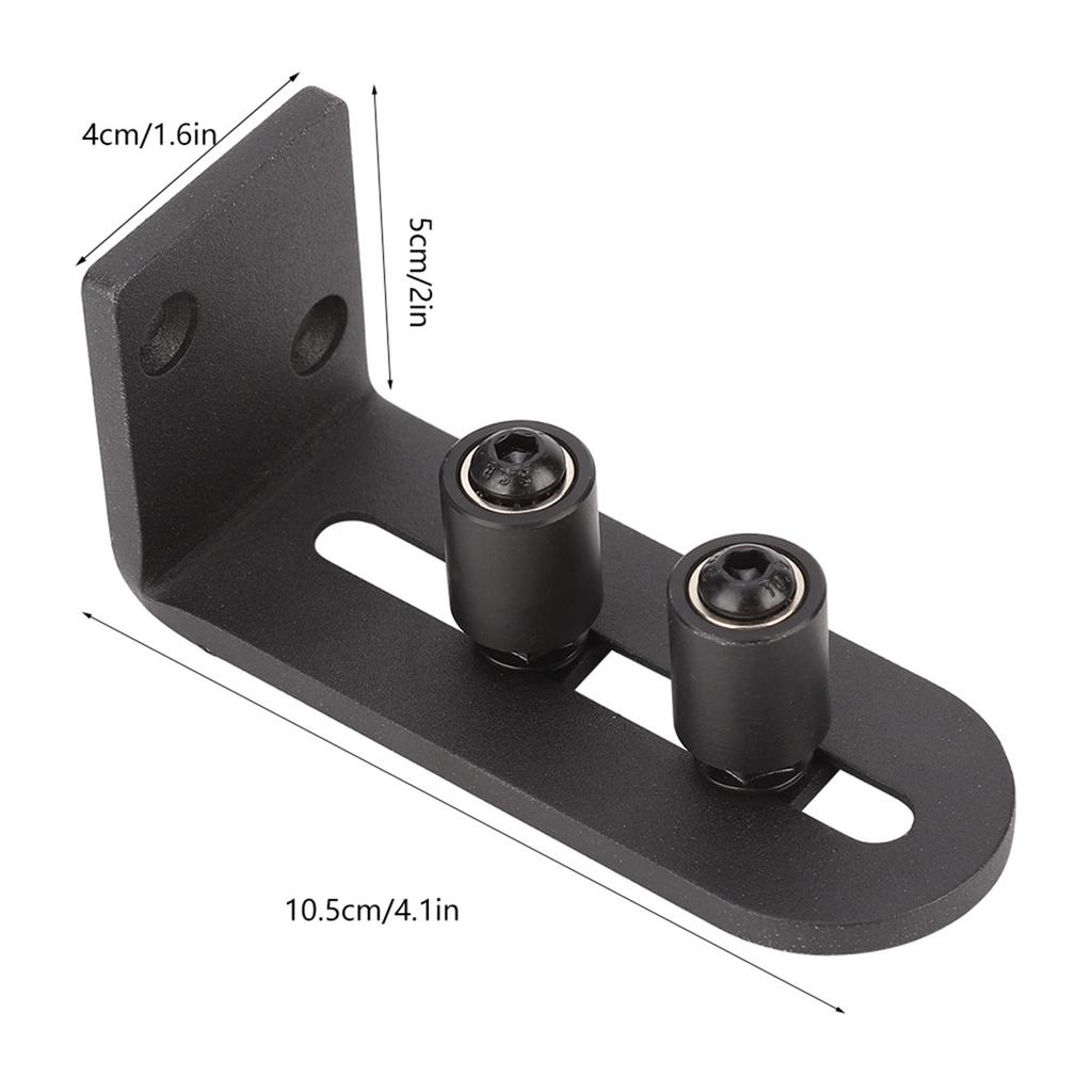 Carbon Steel Adjustable Sliding Floor Guide for Barn Door (Double Roller Bearing #2)