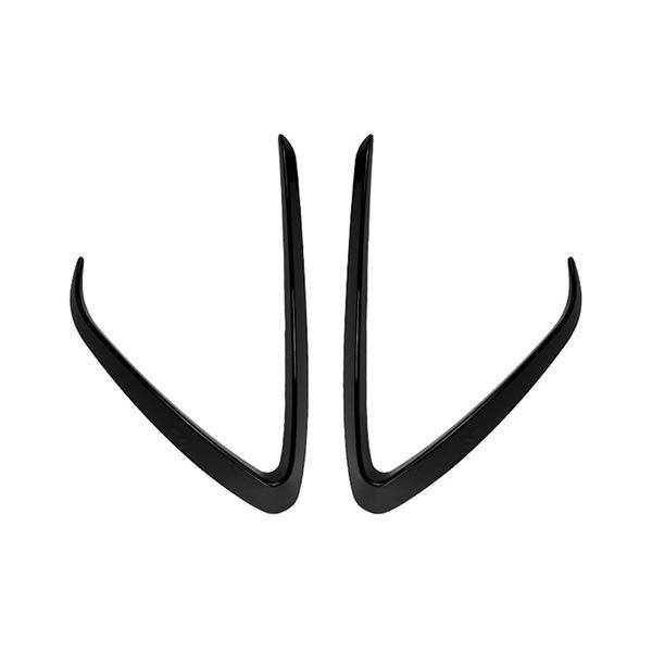 Black ABS Front Wind Deflector Car Sticker for Ford Fiesta & Ford F (1 Pair) None