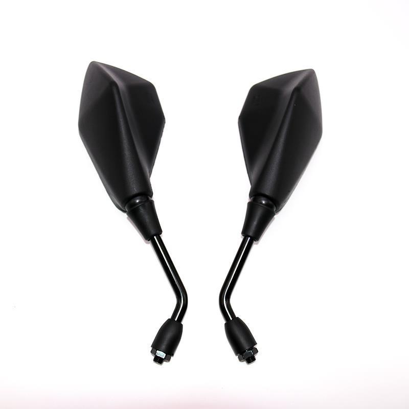 Elektrické vozidlo 10mm Zpětné zrcátko s železnou tyčí - Konvexní design pro motocykly (Pravá strana)