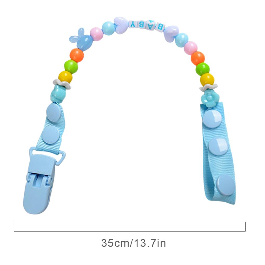 Baby Clip Holder Soother Shower Children Self-Assembly Clips Newborn Beads Chain Dummy Teether Nipples Dental