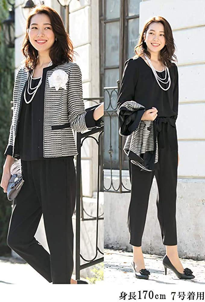 Suits for for School Entrance Graduation Kindergarten Entrance Kindergarten Graduation Formal Wear Black Mix X Size 15 ABR [Add Rouge] Women,