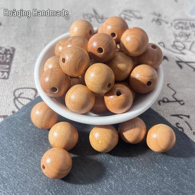 6-15mm Peach Wood Round Beads for DIY Hand Rope and Bracelet Accessories