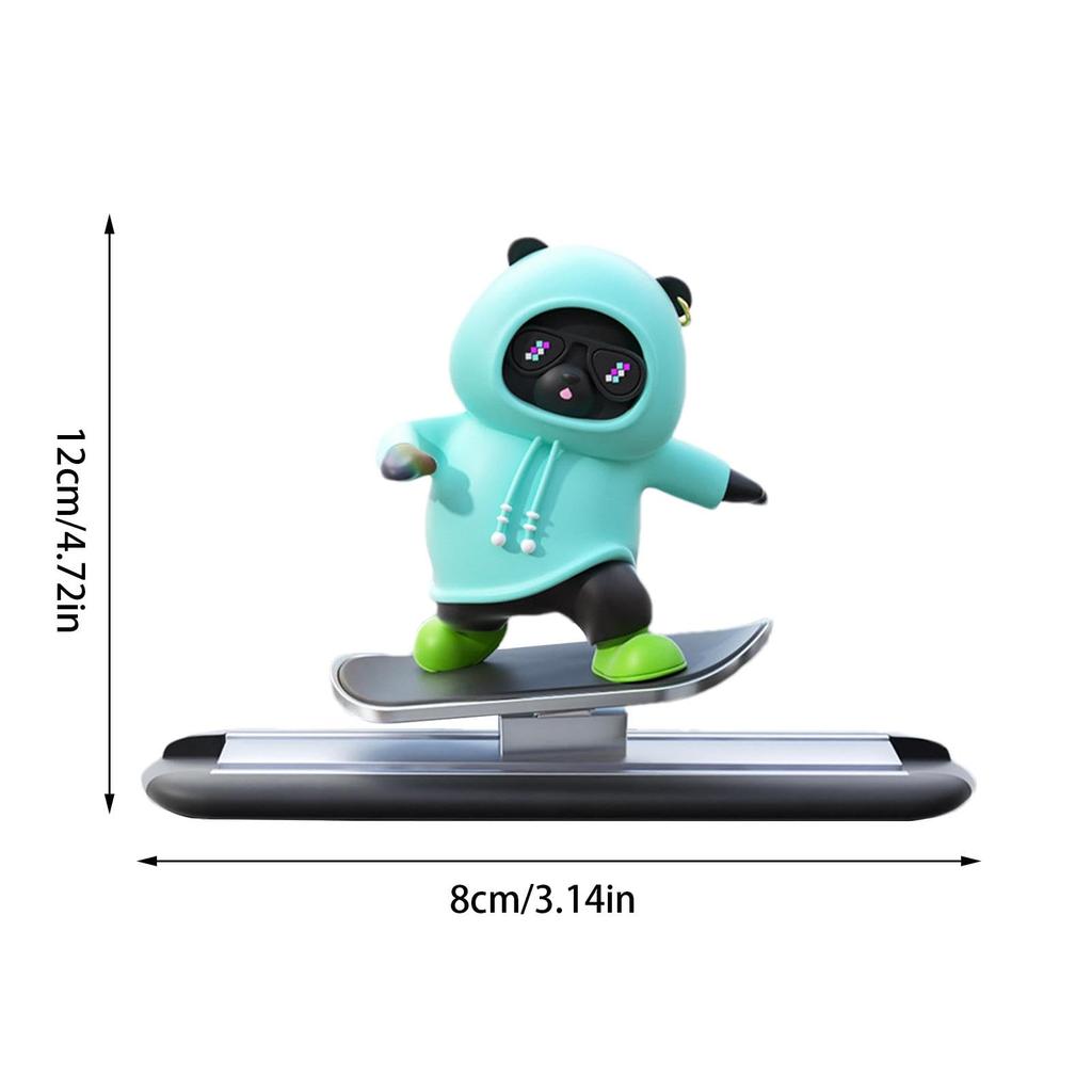 Skateboard Bear Dashboard Ornament Skateboard Bear Car Decoration Skateboard Bear Car Ornament Car Dashboard