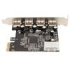 PCIe to USB2.0 Expansion Card 4 Ports 4 Pin Power 480Mb s Easy Installation USB 2.0 Expansion Card for Desktop Chassis