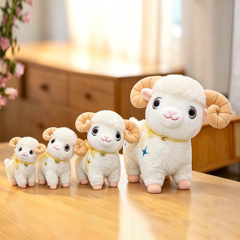Comfort Plush Toy: Goat and Little Sheep Doll for Kids' Sleep & Birthday Gift