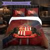 Biancheria da letto a tema Sunderland Set 3 pezzi Copripiumino Biancheria da letto decorativa per camera da adolescente Decorazione per la casa