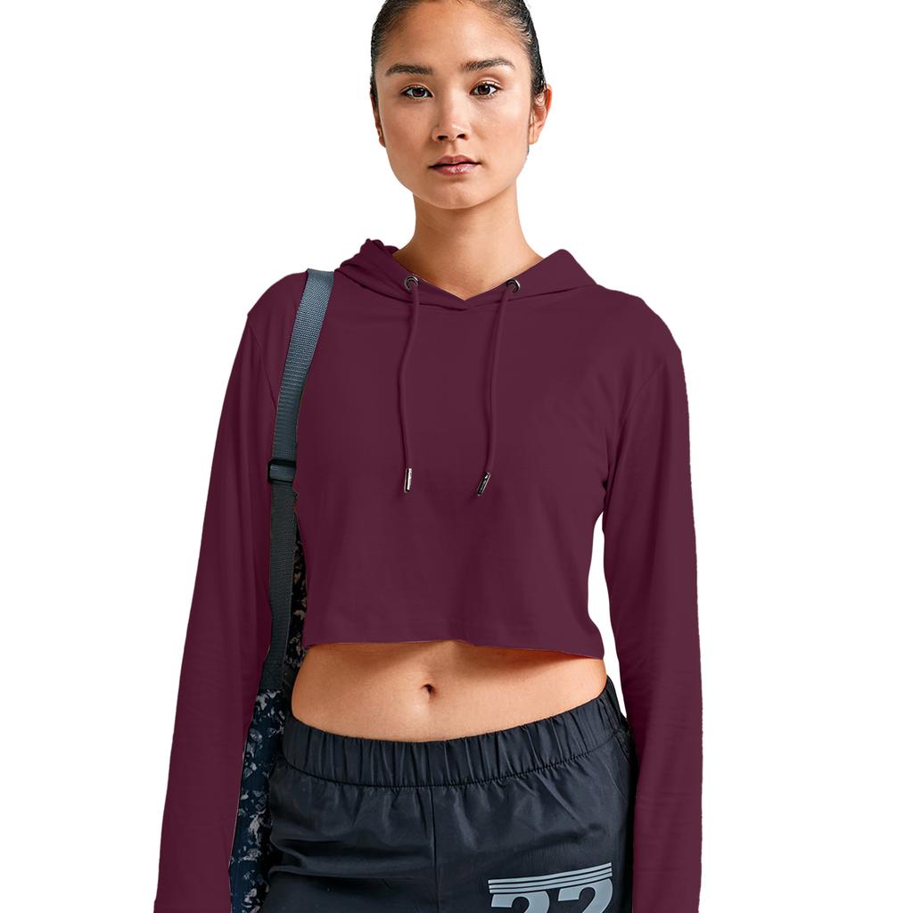 TriDri Womens/Ladies Cropped Long-Sleeved T-Shirt