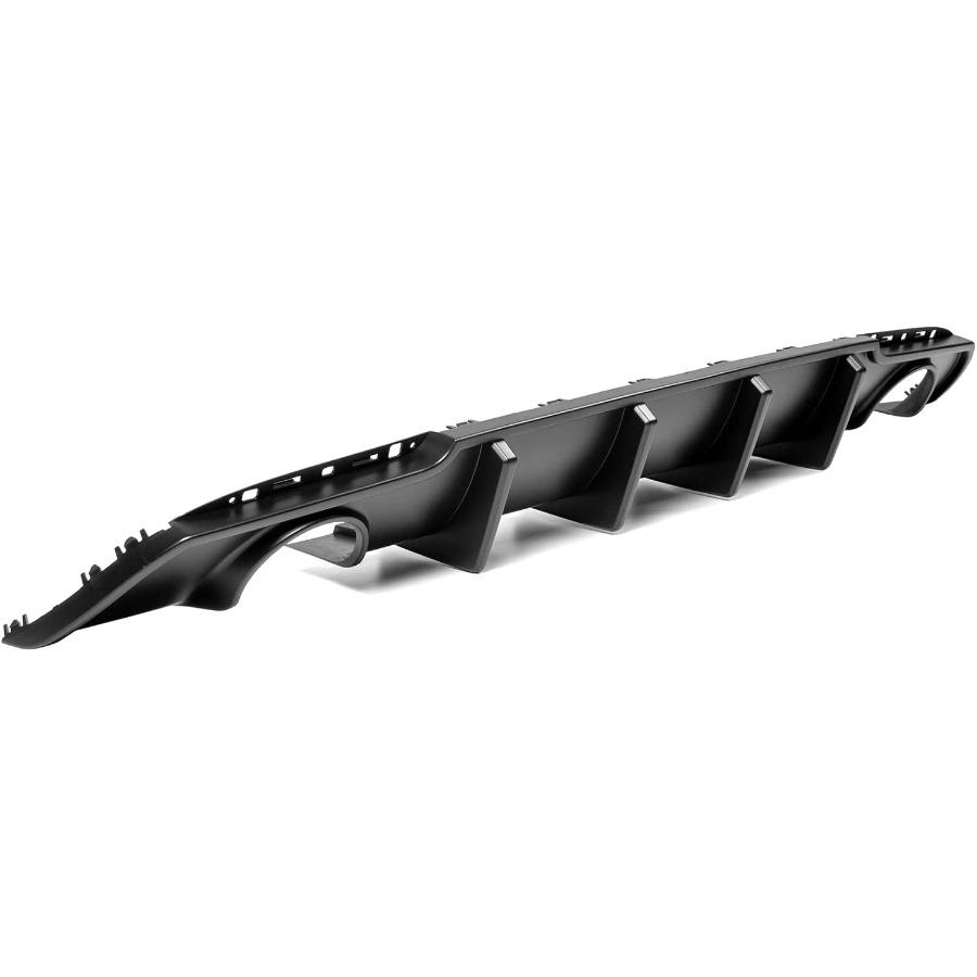 Rear Diffuser Compatible with 20152025 Chrysler 300 Shark Fin Style Matte Black PP Lower Valance Bumper Lip for Enhanced Aerody