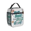 Thai Series Duang With You Lunch Bag  Vintage Lunch Box Travel Convenient Tote Food Bags For Women Oxford Graphic Cooler Bag