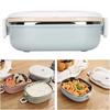 Round Shape Stainless Steel Lunch Box Stackable Design Insulated Lunch Container  Outdoor Travel