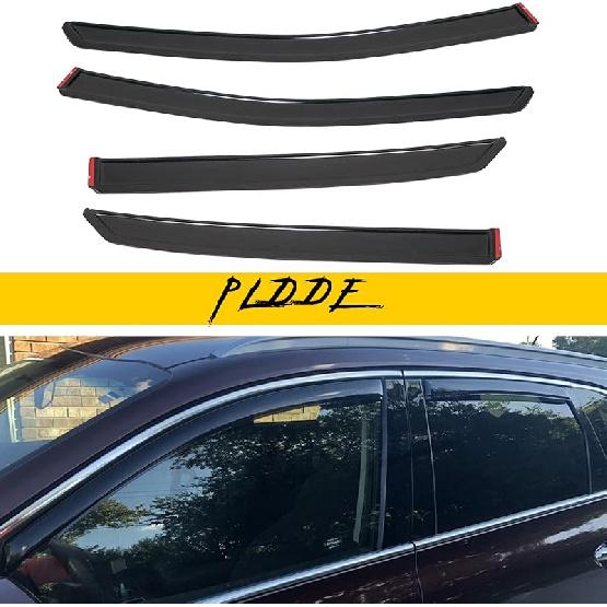 In-Channel Rain Guards Compatible With 2001-2005 Sport Trac 1997-2001 Mercury Mountaineer 1991-2001 Explorer Side Window Visor Wind Deflector Vent
