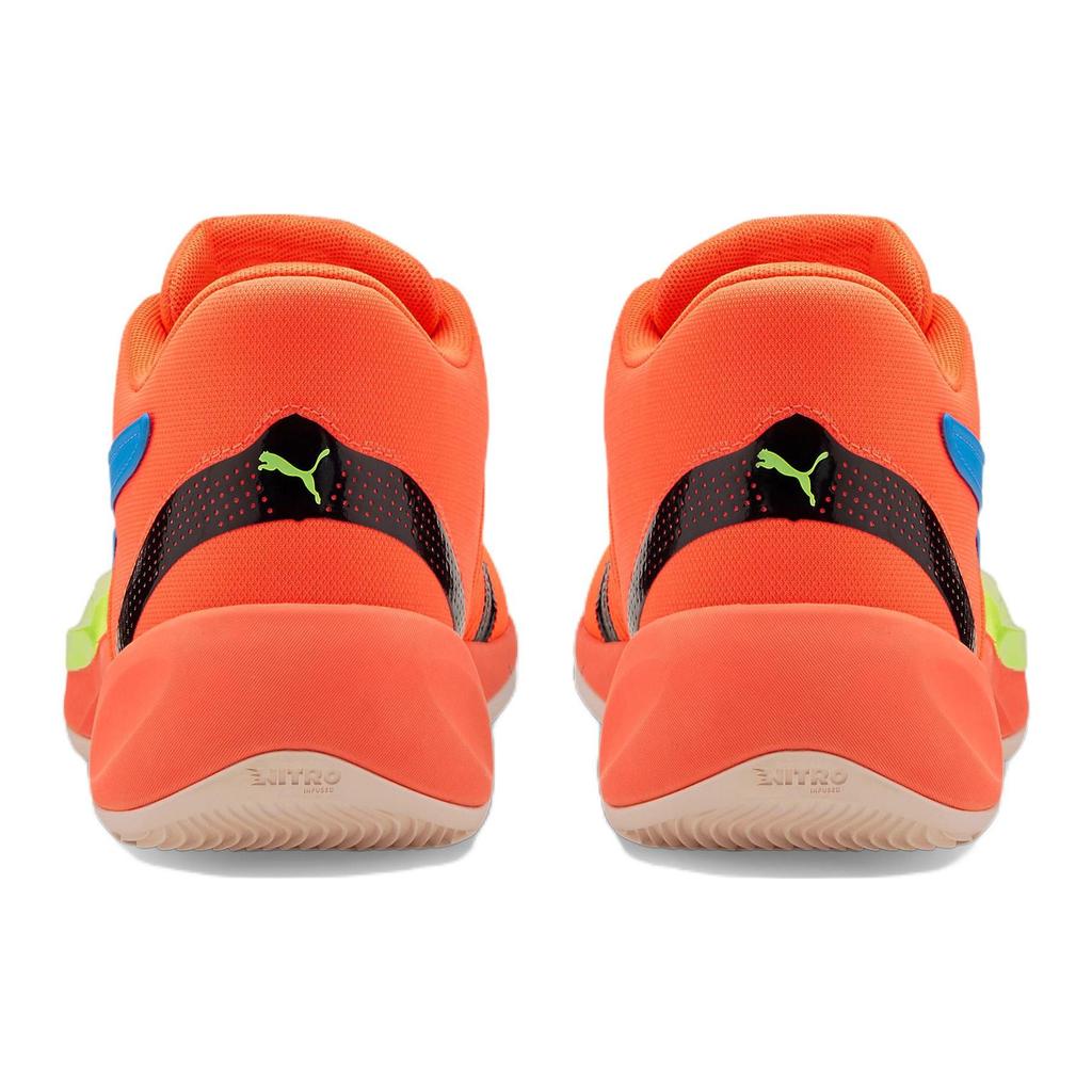 Puma Rise Nitro Fiery Coral Lime Squeeze Men Sneakers Orange 377012-04