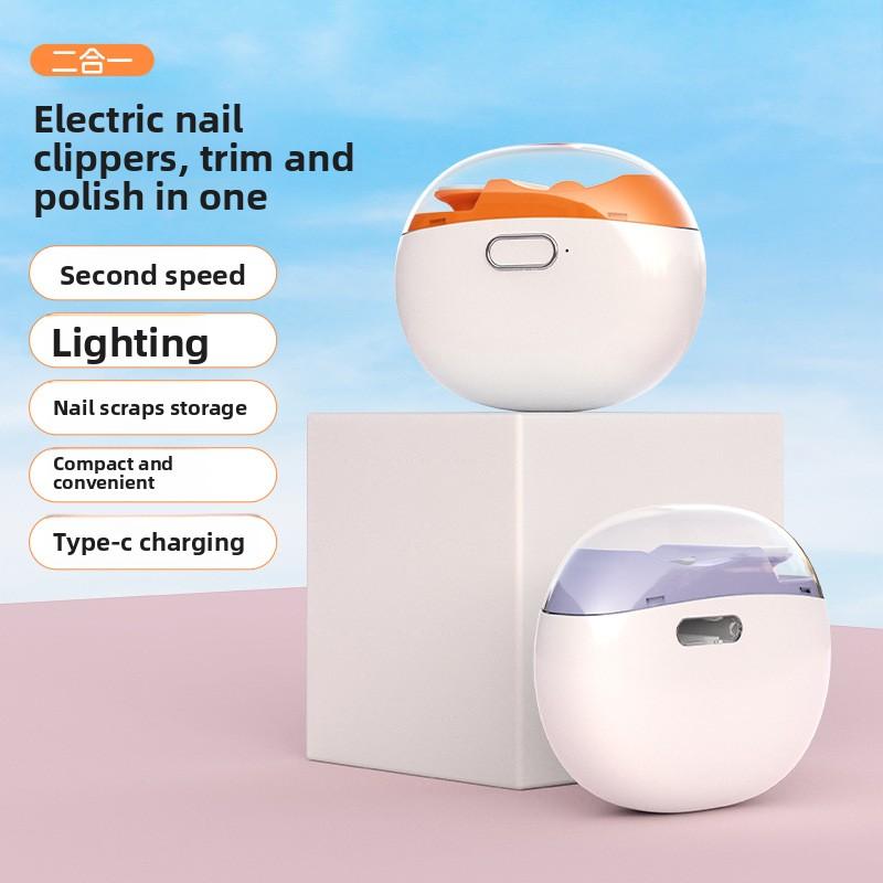 New Nail Electric Clipper Nail Sharpener Household Fully Mechanized Dual-Purpose Nail Sharpener Children's Elderly Nail Clippers