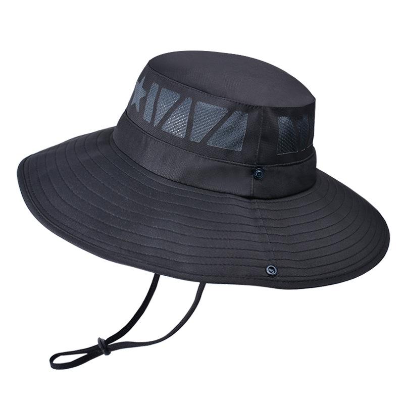 9239 new spring and summer bucket hat outdoor big eaves sun hat men's mountaineering fishing hat women