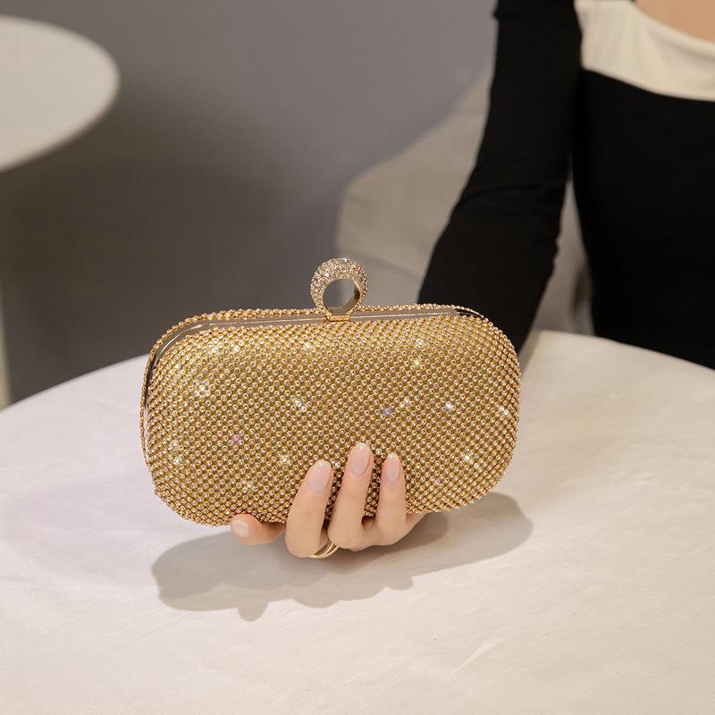 Nová všestranná večerní taška s taškou vykládanou diamanty, banketní taška k večerním šatům, crossbody taška přes jedno rameno, taška pro společenskou smetánku