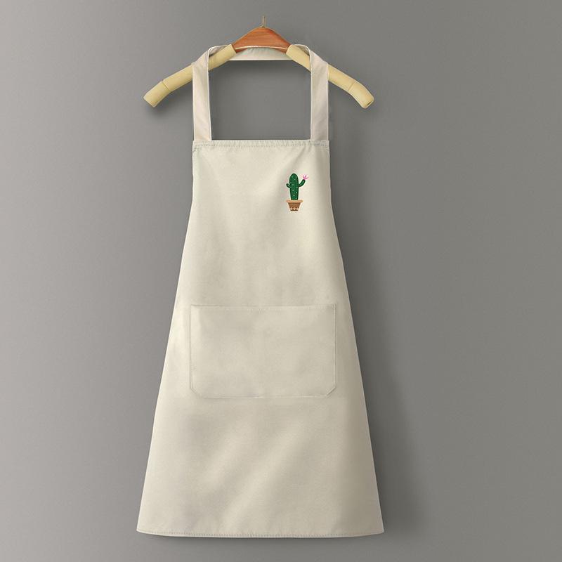 Waterproof & Oil-Proof PVC Logo Apron with Waistband for Kitchen and Catering