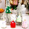 Plush Christmas Tree Ornament, Cute Pom Pom Balls Tree-Shaped Hanging Pendant with Star Tree Topper for Tree Wreath Home Party Decoration