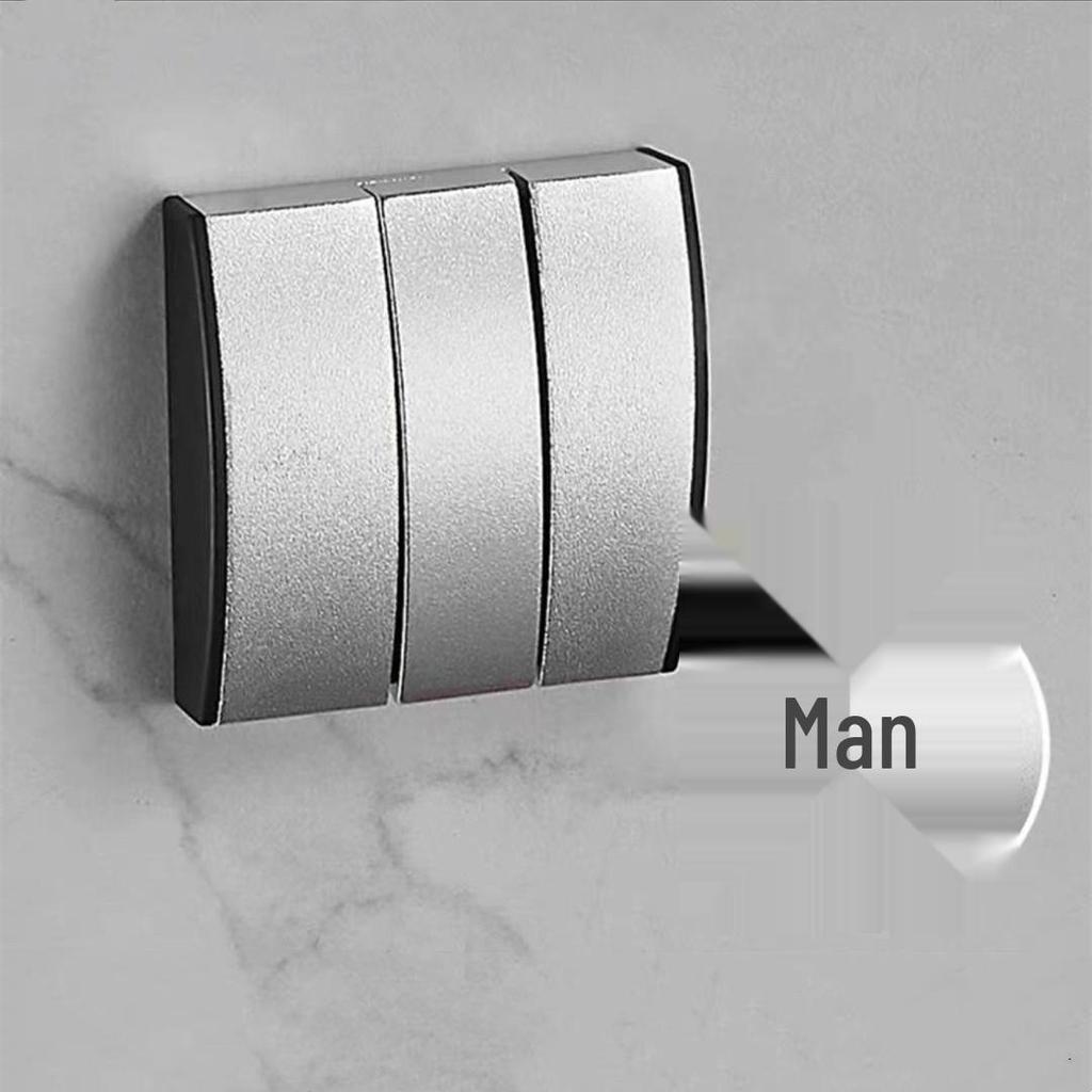 Wall-Mounted Folding Hook for Bathroom, Kitchen, Living Room, Wardrobe - 1 To 6 Row Hooks for Coats, Hats, and Clothes.