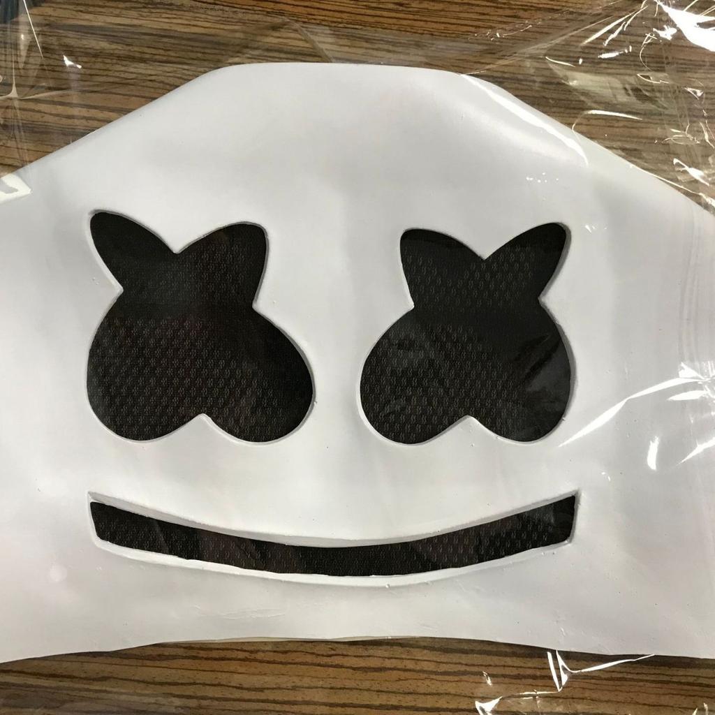 Marshmallow Electronic Music Festival DJ Mask marshmello Same style headgear Music festival live performance mask