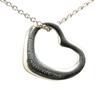 TIFFANY & CO. Elsa Peretti Heart Shaped 925 Sterling Silver Necklaces Women's Silver 9R21N2HGIFVV76FV