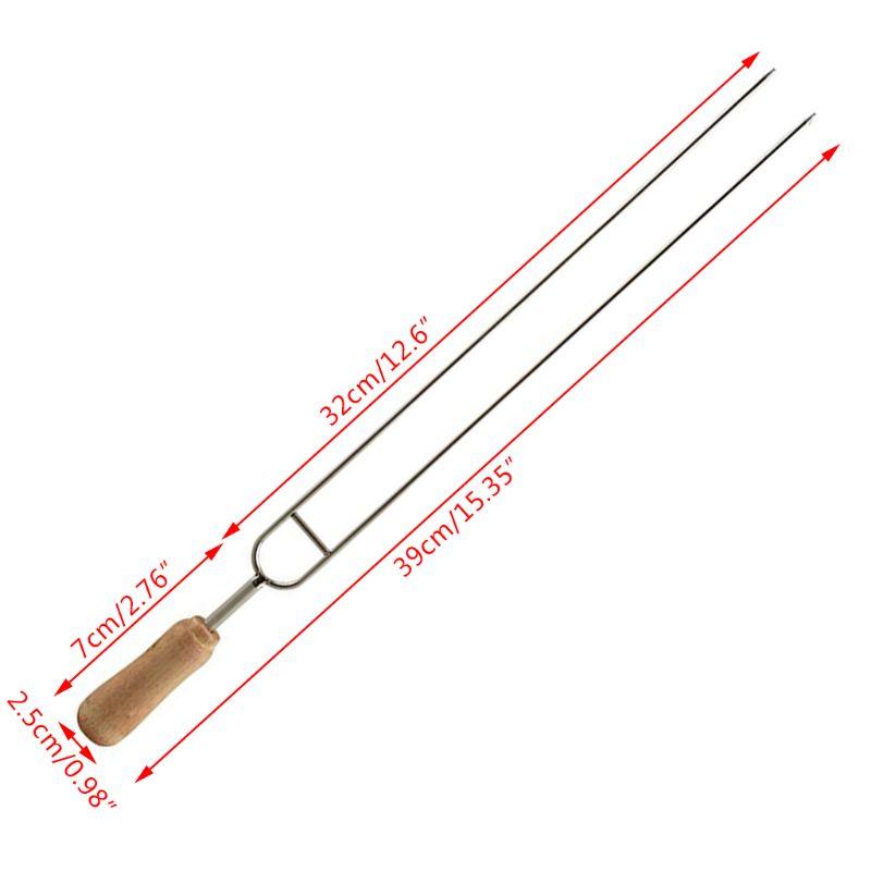 6pcs Stainless Steel U-Shaped Barbecue Brazing Fork Needle Grilling Skewers BBQ Tools