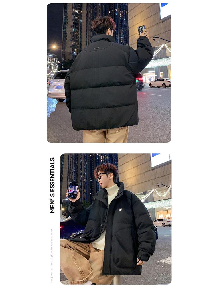 Men's Youth Down Jacket 2025: Thick, Warm, Dirt-Resistant Duck Down for Junior High & High School Students.