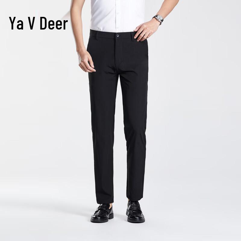 Yalu Men s Ice Silk Business Casual Trousers 38