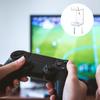 1pc-Acrylic Controller Stand – Wall Mount Transparent Display Rack for Game Controllers – Home & Game Room Decor – Gift for Men