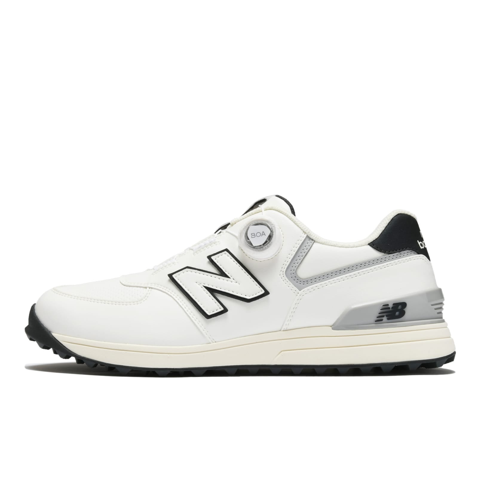 

New Balance Nb 574 V3 Sl Boa Удобные Универсальные Прочные Низкие Гольф Кроссовки Женские Белые Черные UGBS574H 37.5