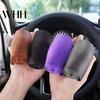 All-weather Car Steering Wheel Cover Silicone Solid Color Wear Resistant Decorative Auto Accessory Non-slip Design Simple Installation Universal