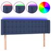 VidaXL Tête de Lit à LED Meuble de Chambre à Coucher Accessoire de Lit Double Tête de Cadre de Lit Intérieur Bleu 3123674