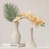 Nordic Ceramic Plain Fired Minimalist Vase, Home Dining Table Living Room Bedroom, Office, Tabletop Decoration, Flower Ware, 1Pc