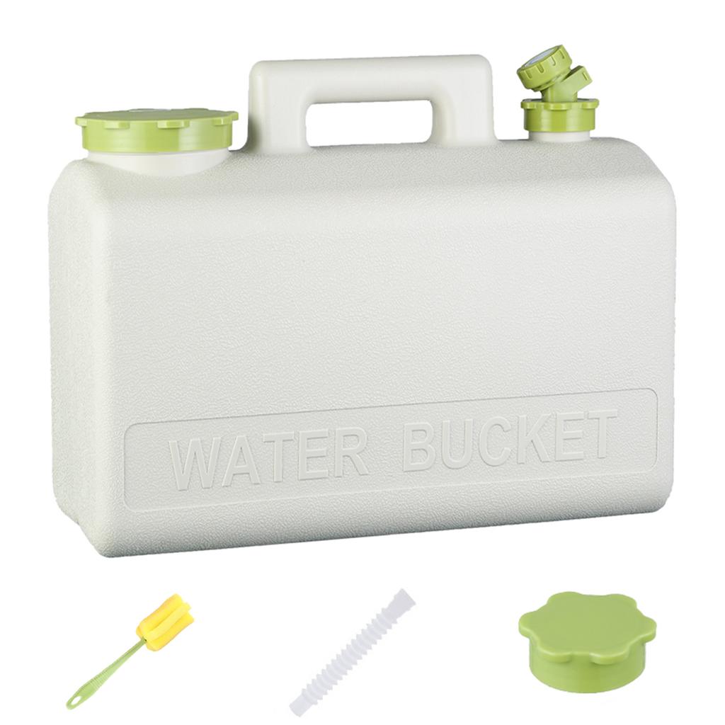 10-30L Water Bucket Large Capacity Portable Drinking Water Canister with Detachable Faucet No Leakage for Outdoor Travel Driving
