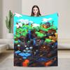 Terraria Game Factorio The Factory Must Grow Blanket Super Warm Plush Throw Blanket For Couch Chair Flannel Bedspread Bed Cover