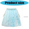 Girls Princess Cape Star Chiffons Cloak Adjustable Tie Closure Fantasy Grooming Costume