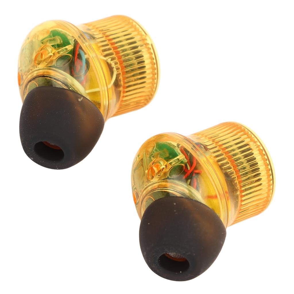 Wireless Earbud Transparent Bluetooth Noise Canceling Exercise Headphone for Tik Tok Page Flip Yellow