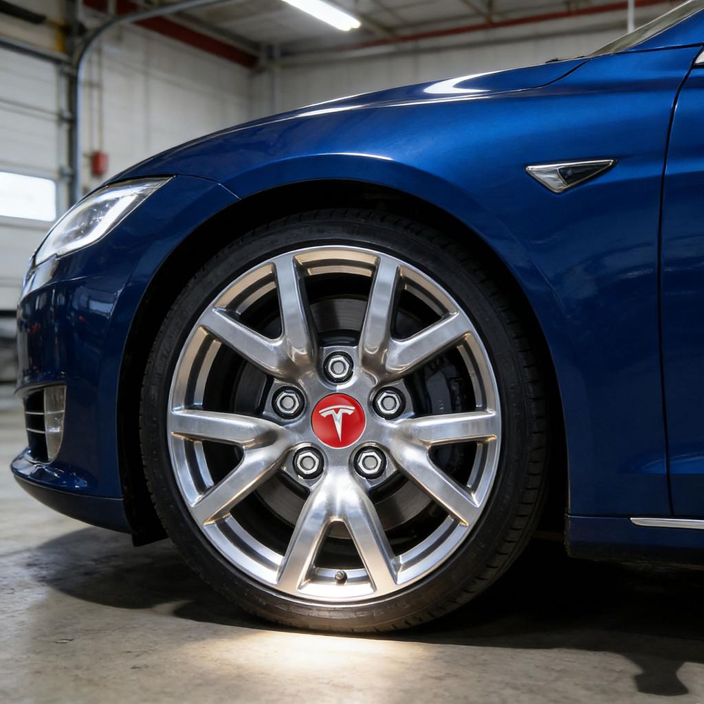 4Pcs 56mm Car Wheel Center Hub Caps Emblem Stickers Auto Rim Cover Accessories For Tesla Model 3 S X Y Roadster SpaceX