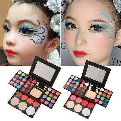 1 Set nützliches Make-up-Tablett, praktisches Make-up-Werkzeug, exquisite glänzende Perlglanz-Glitzer-Pailletten-Lidschatten-Palette für die Bühne