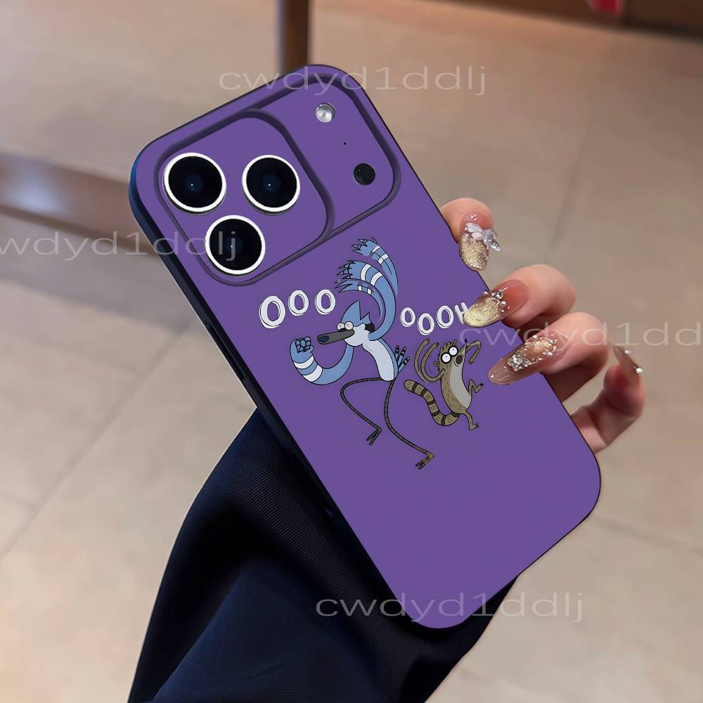 The R-Regular Show Cartoon Phone Case For iPhone 17,16,15,11,12,14,13 Pro Max Mini XS,XR,7 Plus 16E Air Soft Covers Fundas
