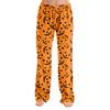 Damen Halloween Print Schlafanzughose, Lockere Casual Schlafhose für Zuhause, Ohne Kordelzug