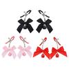 1 Pair Bondage Bowknot Small Bell Nipple Clamps Exotic Accessories Sexy Metal Breast Stimulation Hairball Sex Toys For Women