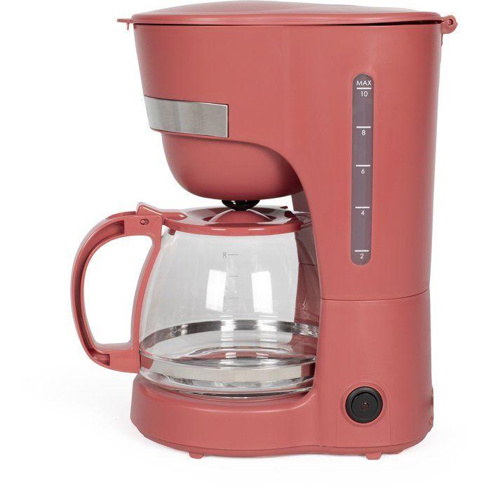 Electric Coffee Maker - Livoo - Dod200rc - 750 W - 1.25 L - 10 To 12 Cups - Chili Red